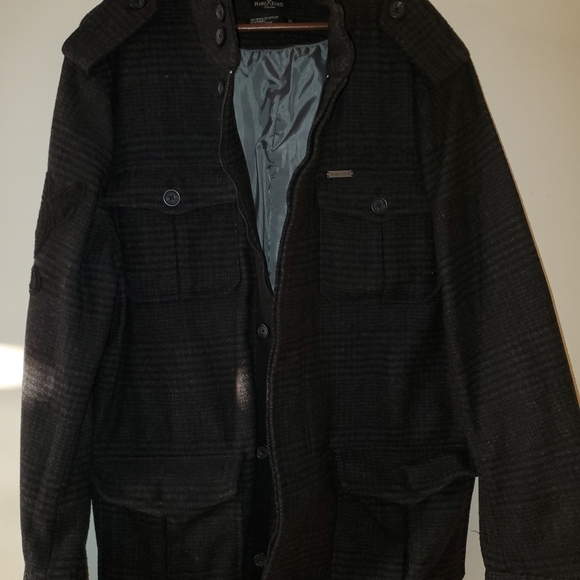 Marc Ecko - Peacoat Jacket Mens Wool Blend - Picture 5 of 9